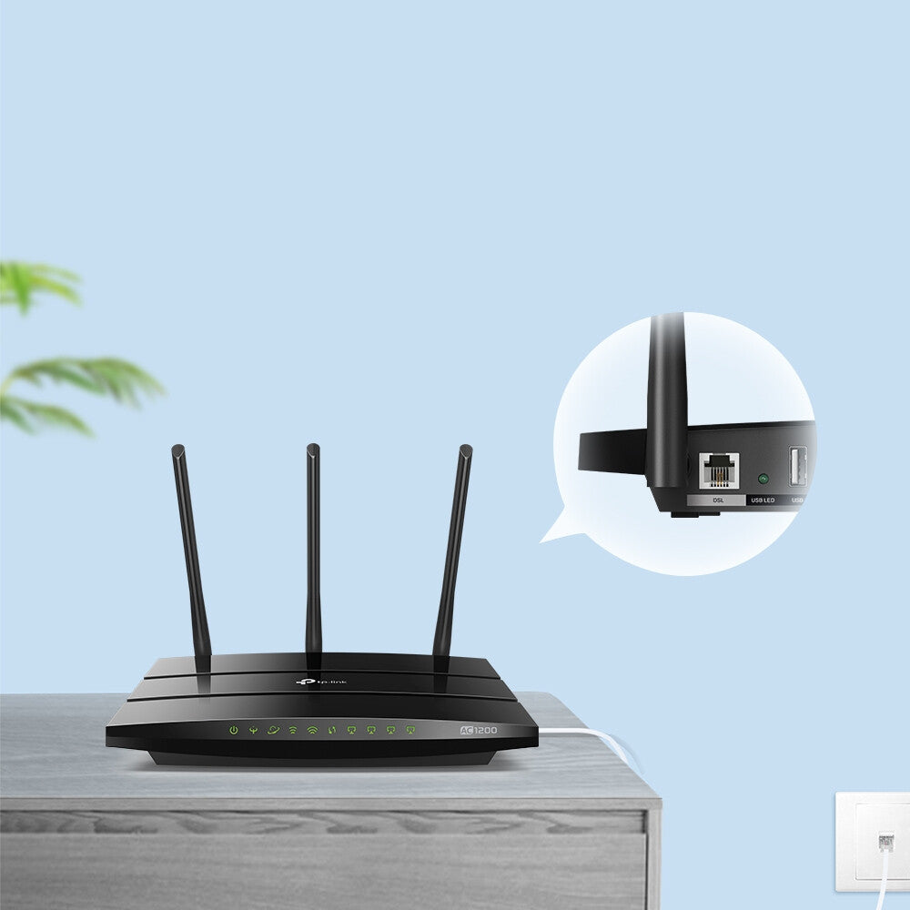 TP-Link AC1200 Wireless VDSL/ADSL Modem Router