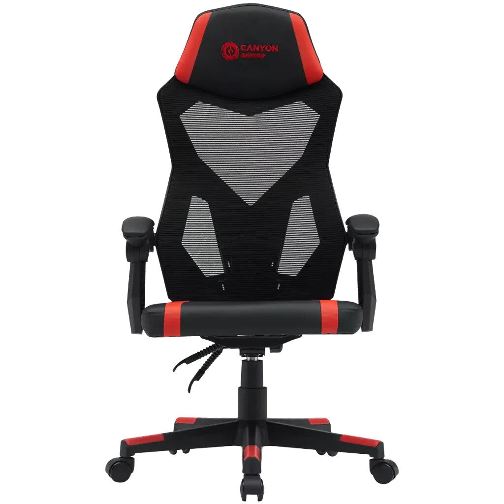 Canyon Flow MCH01 Gaming armchair Hard seat Black, Red