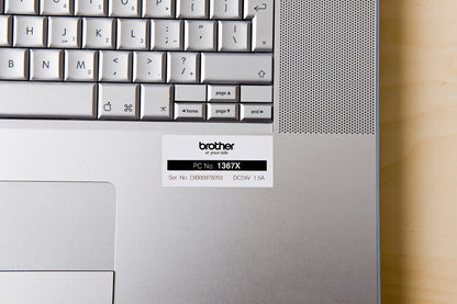 Brother TZE-251 label-making tape Black on white