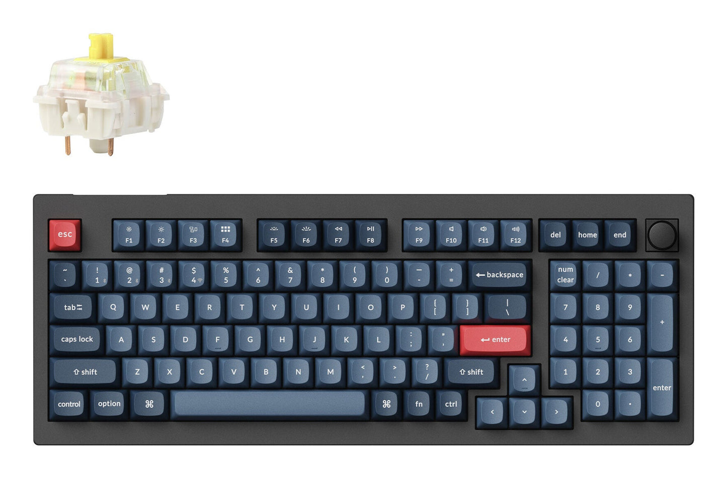 Keychron V5 Max keyboard Universal RF Wireless + Bluetooth Black, Grey