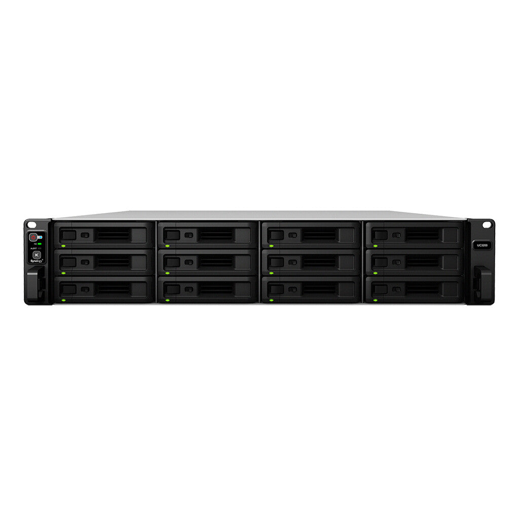 Synology Unified Controller UC3200 SAN Rack (2U) Intel® Xeon® D D-1521 8 GB DDR4 0 TB Black, Grey