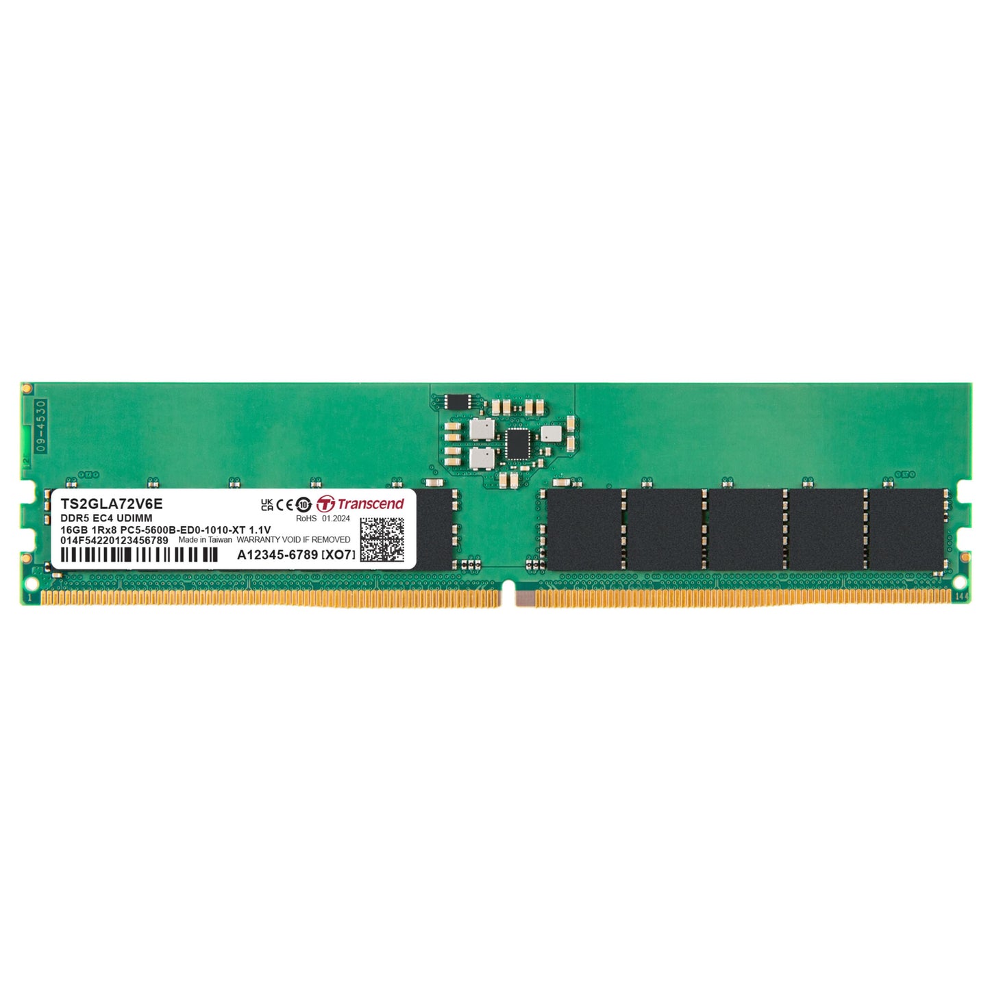 Transcend 16 GB DDR5 Desktop, Laptop RAM, 5600Mbit/s, DIMM, 1.1V