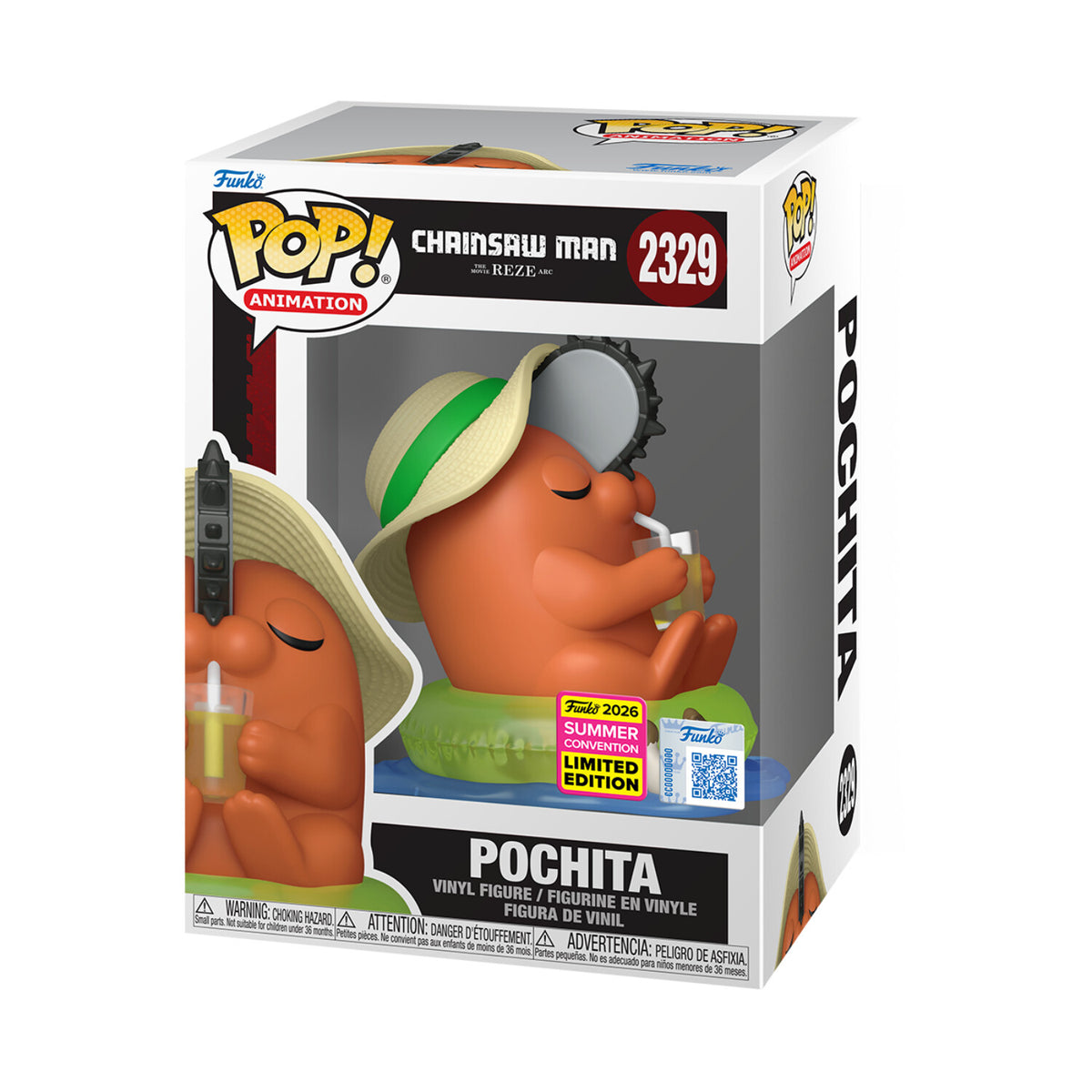 Funko Pop! Animation: Chainsaw Man The Movie Reze Arc - Pochita with Sunhat (Special Edition)