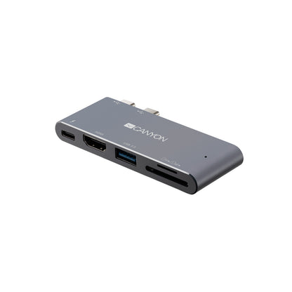 Canyon CNS-TDS05DG laptop dock/port replicator Grey