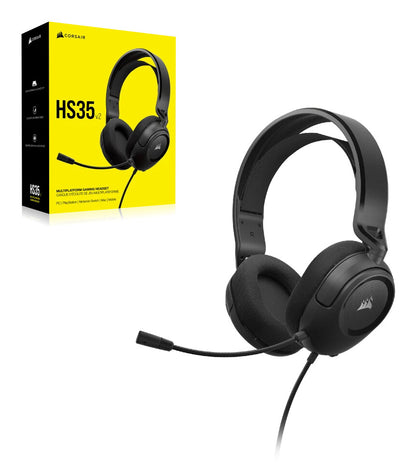Corsair HS35 v2 Multiplatform Gaming Headset Wired Head-band Carbon