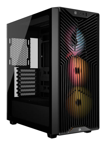 Corsair 3200D RS ARGB Mid-Tower PC Case - Smoke Midi Tower Black