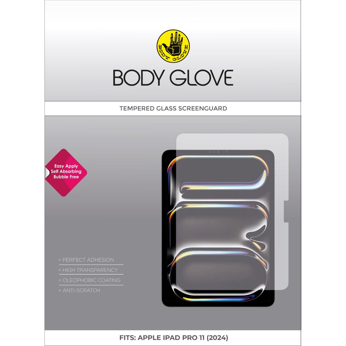 Bodyglove Body Glove Tempered Glass Screen Protector - Apple iPad Pro 11-inch (M5/M4, 2025/2024) - Clear