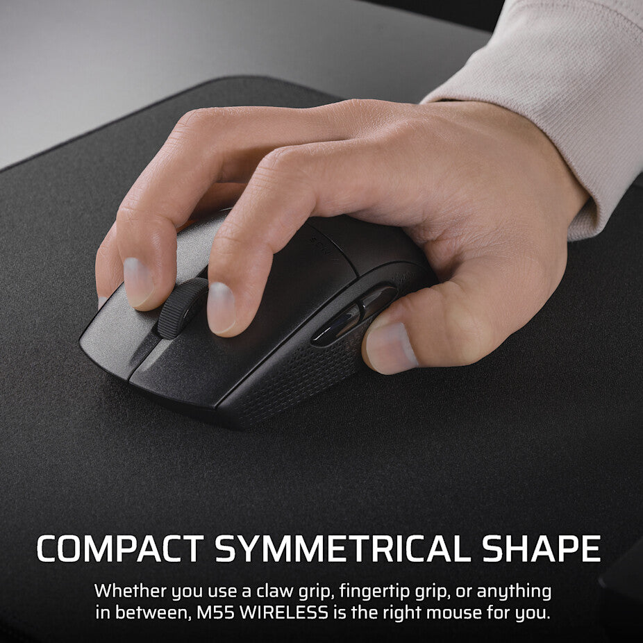 Corsair M55 mouse Gaming Right-hand RF Wireless + Bluetooth Optical 24000 DPI