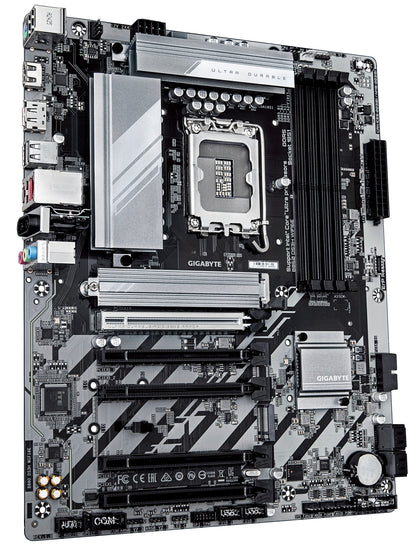 GIGABYTE B860 DS3H WIFI6E Motherboard - Intel Core Ultra Series CPUs, 8+1+2+2 Phases VRM, up to 9066MHz DDR5, 1xPCIe 5.0 + 1xPCIe 4.0 M.2, 2.5GbE LAN, WIFI 6E, USB 3.2 Gen 2x2