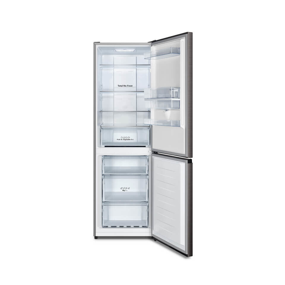 Hisense H415BITF-WD fridge-freezer Freestanding 298 L Stainless steel, Titanium