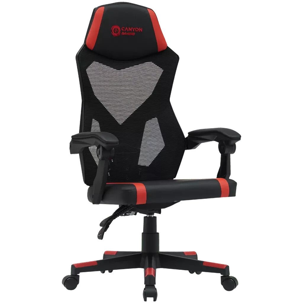 Canyon Flow MCH01 Gaming armchair Hard seat Black, Red