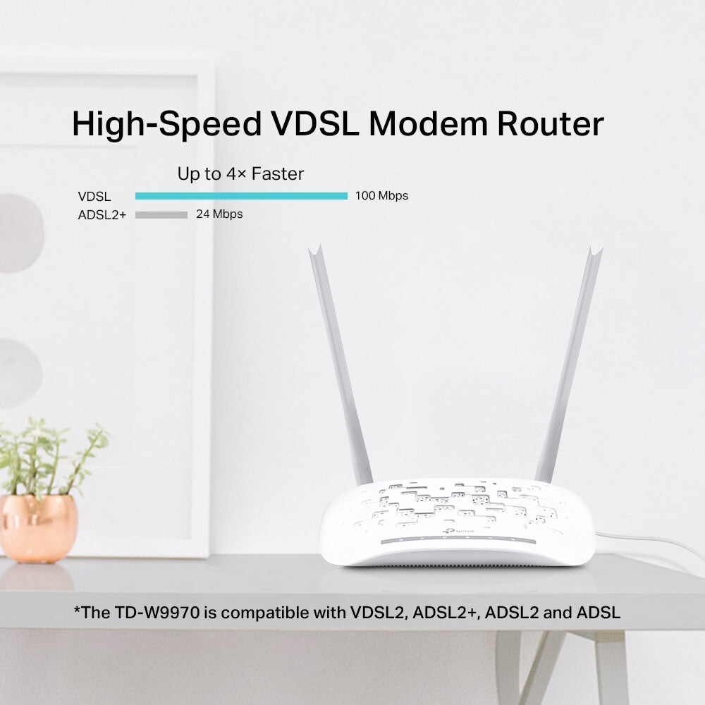 TP-Link 300Mbps Wireless N USB VDSL/ADSL Modem Router