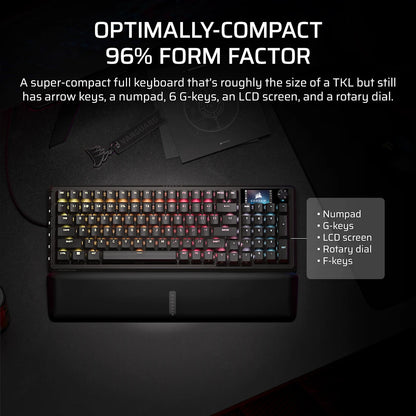 Corsair CH-91E911G-NA keyboard Gaming USB QWERTY US English Black