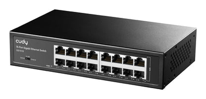 Cudy GS1016 network switch Unmanaged Gigabit Ethernet (10/100/1000) Black