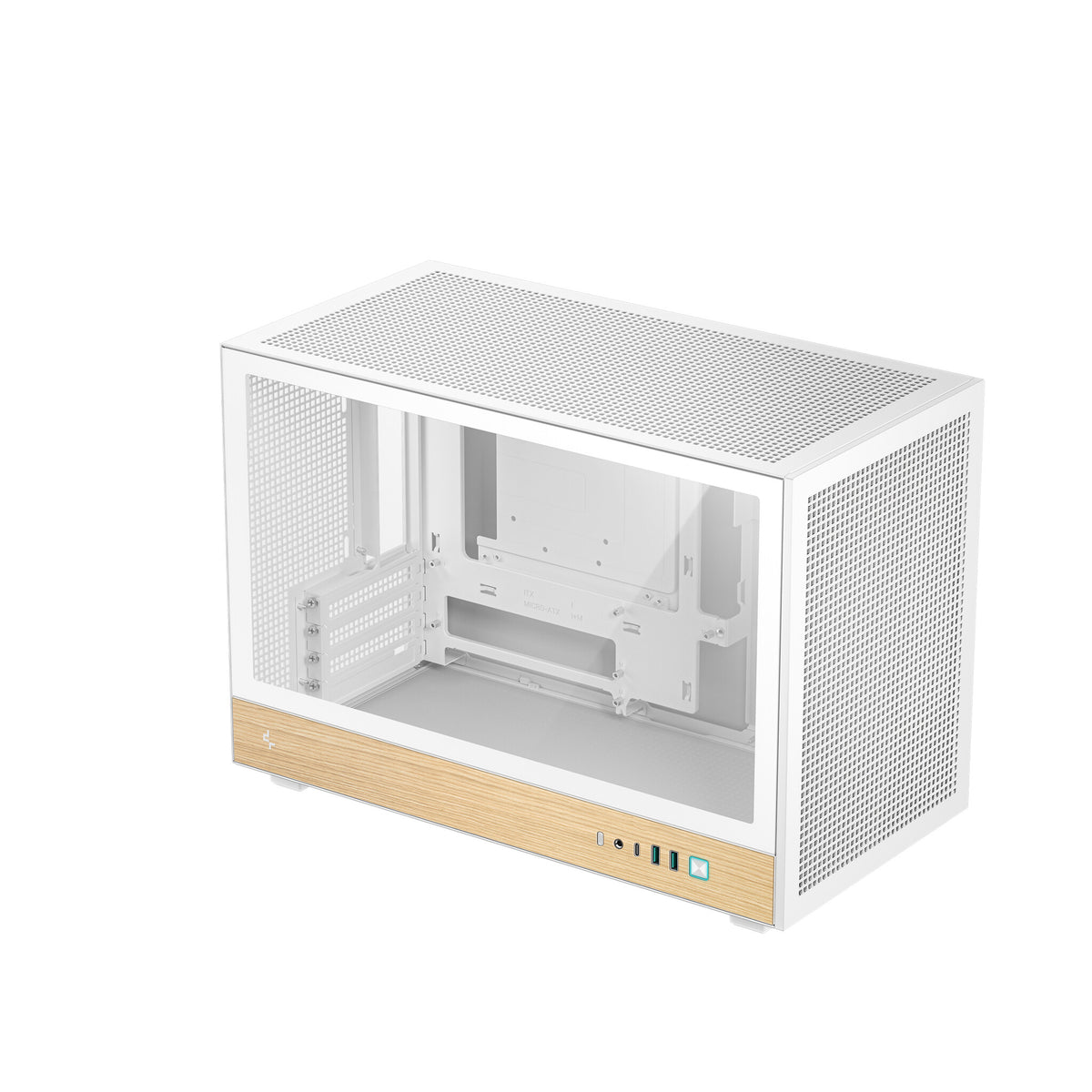 DeepCool CH260 WOOD WH Desktop White, Wood