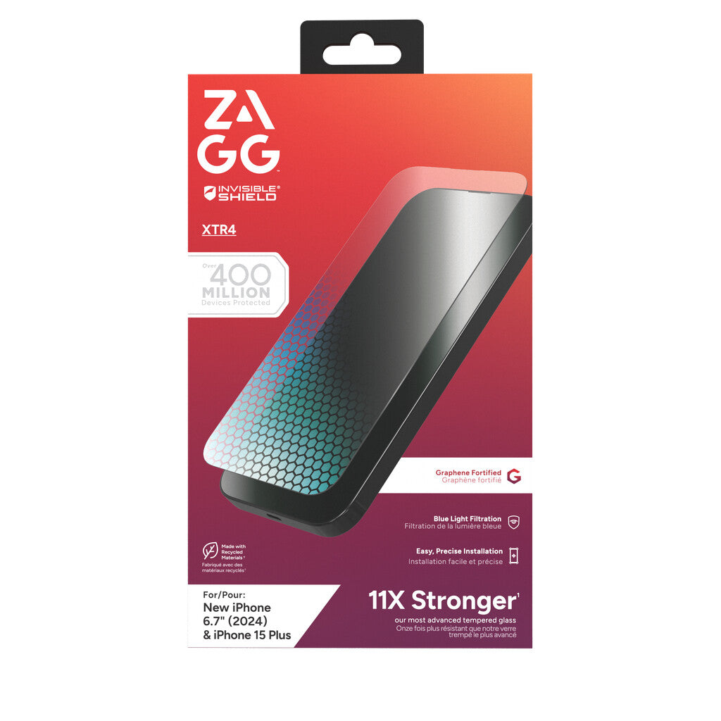 InvisibleShield Glass XTR4 Apple iPhone 16 Plus/15+ Screen