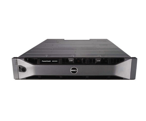 Dell PowerVault MD3200i/ Dual 4 Port Controllers/ **NO HARDDRIVES**/ Power Supply/ AC 600W/ Redundant/ Rails/ 3Yr ProSupport NBD