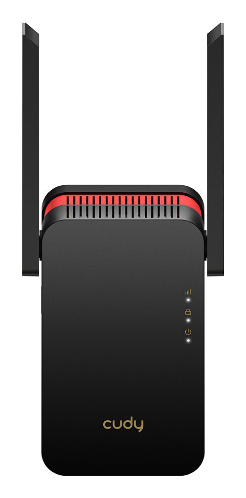 Cudy RE3000 network extender Network repeater Black, Red 10, 100, 1000 Mbit/s