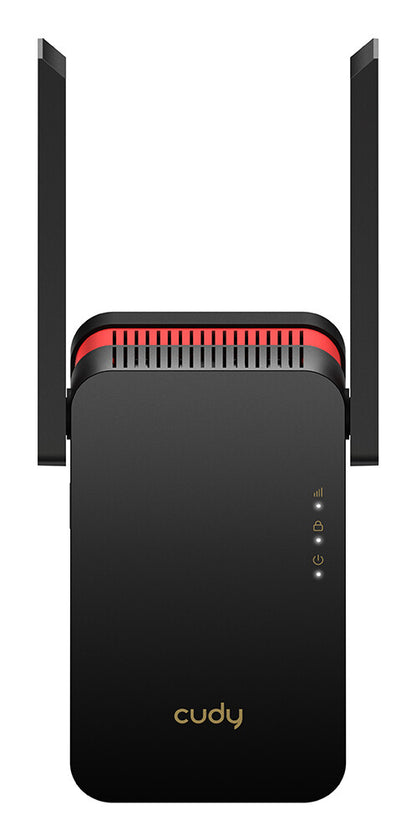 Cudy RE3000 network extender Network repeater Black, Red 10, 100, 1000 Mbit/s