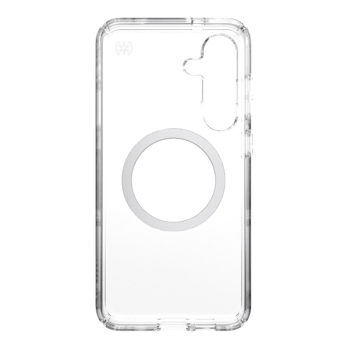 Speck Presidio Perfect Clear Magnet Case - Samsung Galaxy S25+ - Clear/Chrome