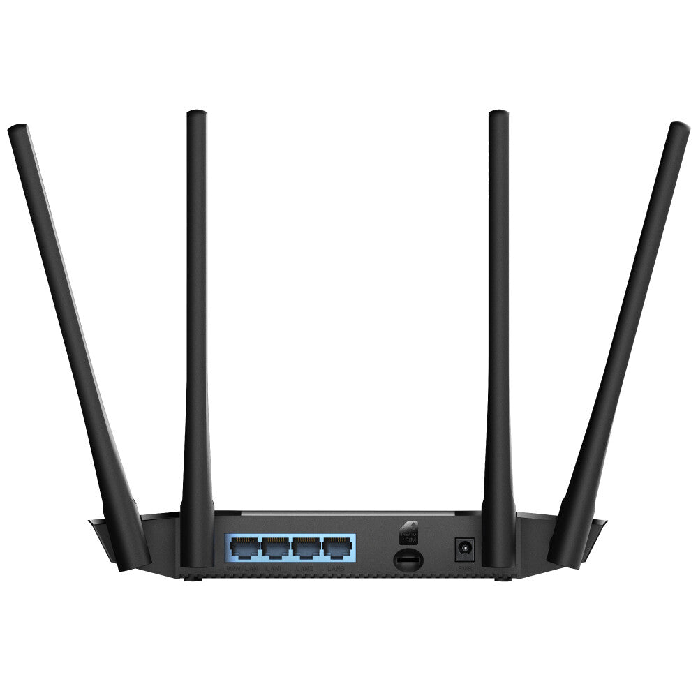 Cudy LT400 wireless router Fast Ethernet Single-band (2.4 GHz) 4G Black