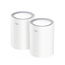 Cudy M3000(2-PACK) V2.0 mesh wi-fi system Dual-band (2.4 GHz / 5 GHz) Wi-Fi 6 (802.11ax) White Internal