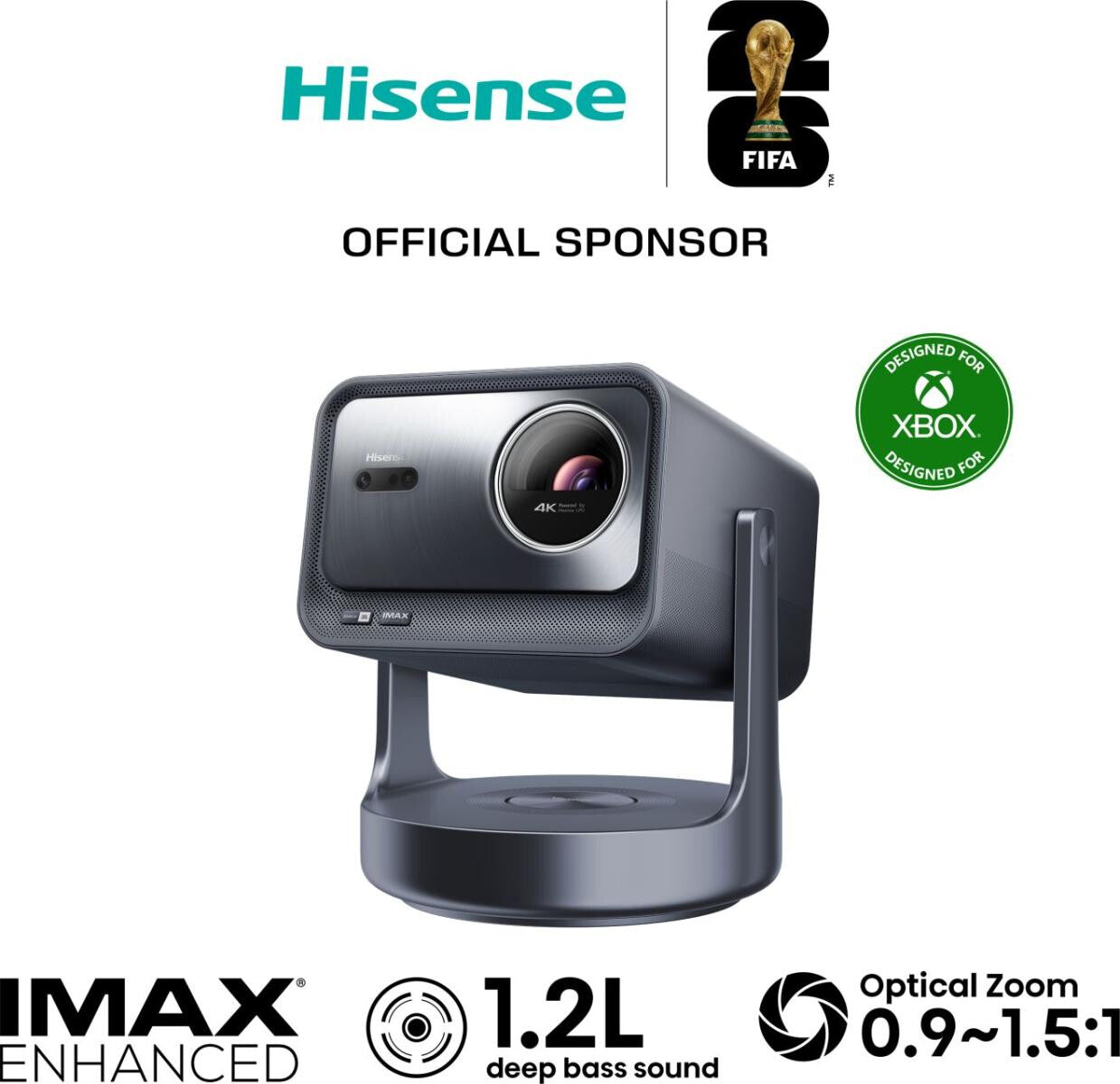 Hisense C2-ULTRA Short throw projector DLP UHD 4K (3840x2160) Black