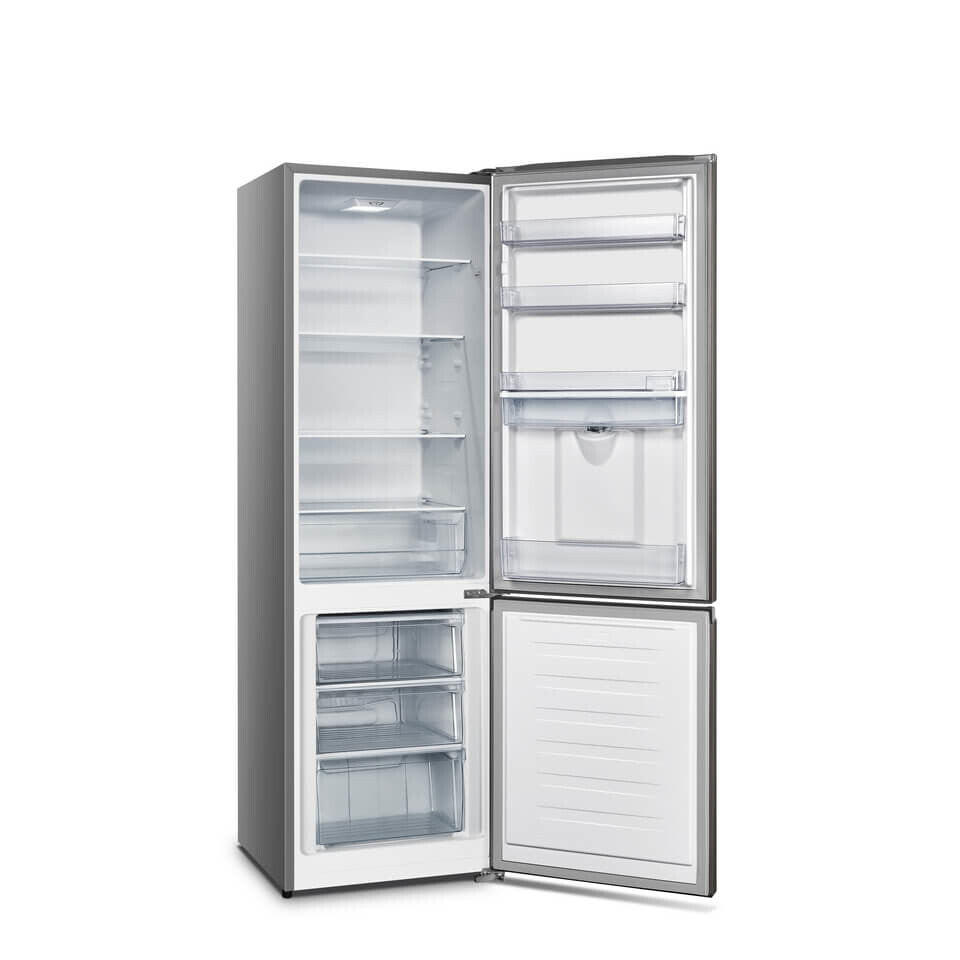 Hisense H370BIT-WD fridge-freezer Freestanding 263 L A Stainless steel, Titanium