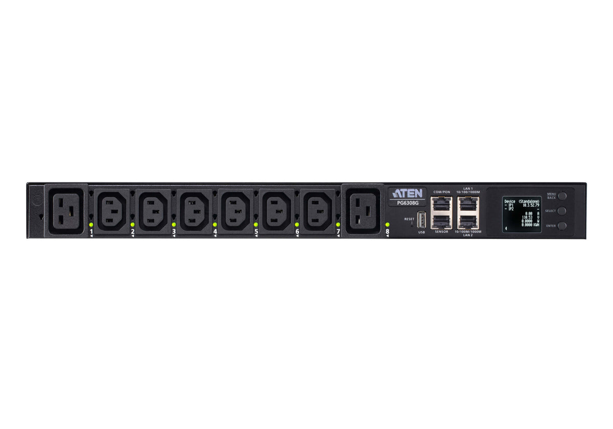 ATEN 32A 8-Outlet 1U Met & Switch eco