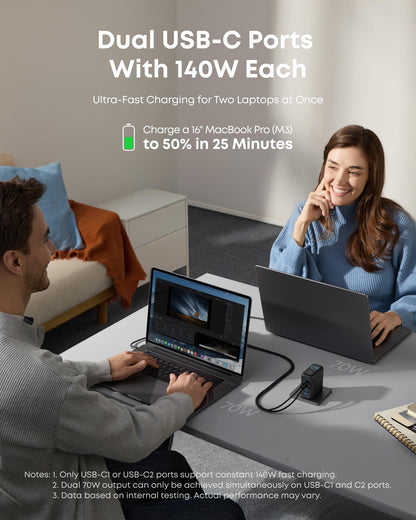 Anker B2697GZ1 mobile device charger Universal Grey AC Fast charging Indoor