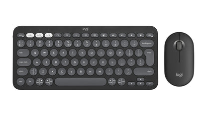 Logitech 920-012239 keyboard Mouse included Universal RF Wireless + Bluetooth QWERTY US International Graphite