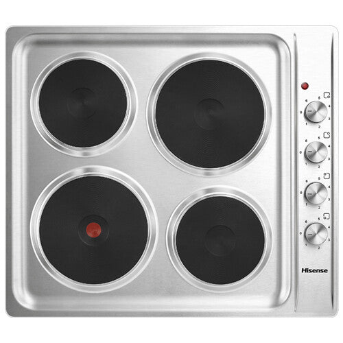 Hisense H60STES hob Stainless steel Built-in 58 cm Sealed plate 4 zone(s)