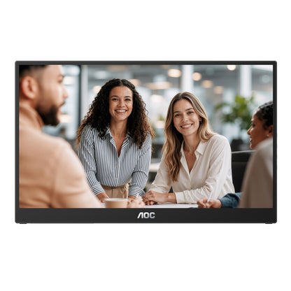 AOC 16T3FE portable TV/monitor Portable monitor Black 39.6 cm (15.6") LED 1920 x 1080 pixels
