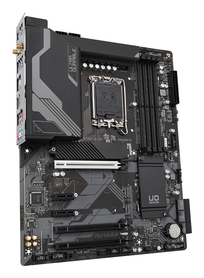 GIGABYTE Z790 UD AX Motherboard - Supports Intel Core 14th CPUs, 16+1+１ Phases Digital VRM, up to 7600MHz DDR5 (OC), 3xPCIe 4.0 M.2, Wi-Fi 6E, 2.5GbE LAN, USB 3.2 Gen 2x2