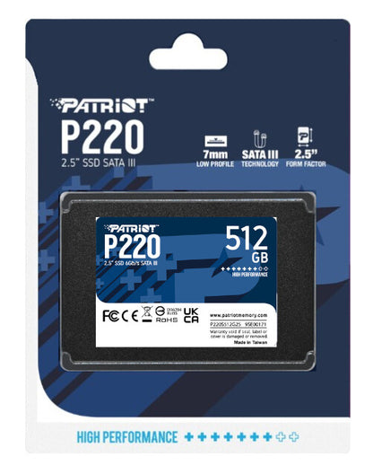 Patriot Memory P220 512GB 2.5" Serial ATA III