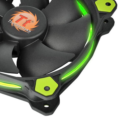 Thermaltake Riing 14 Computer case Fan 14 cm Black, Green