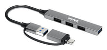 Port Designs 900160 interface hub USB Type-C 5000 Mbit/s Silver