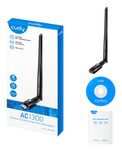 Cudy WU1400 network card WLAN 867 Mbit/s
