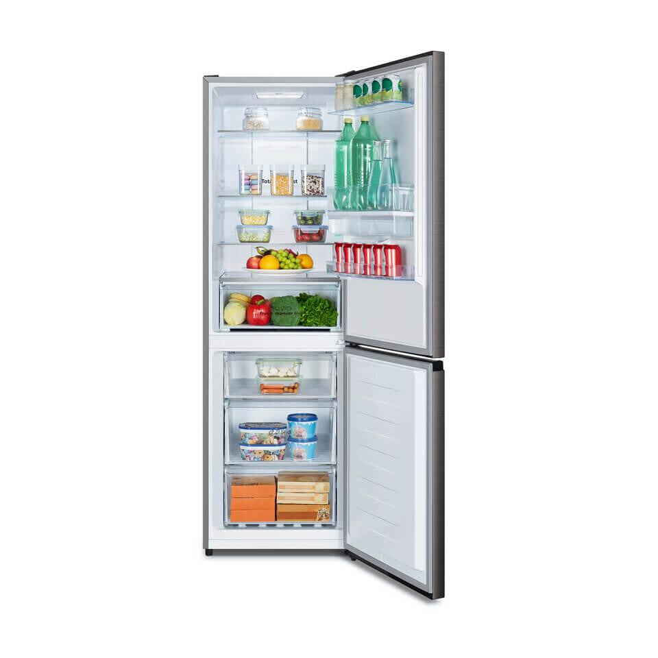 Hisense H415BITF-WD fridge-freezer Freestanding 298 L Stainless steel, Titanium