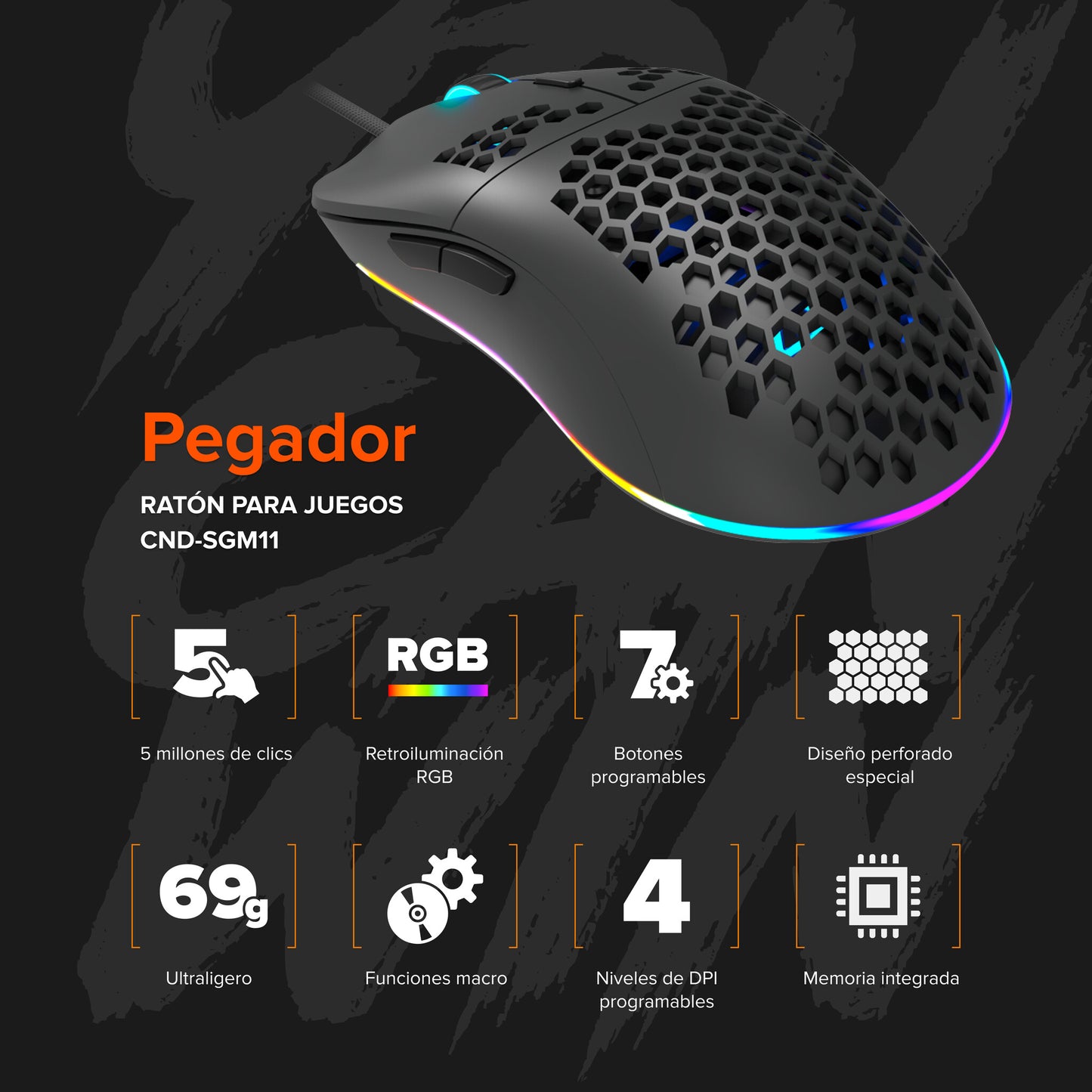 Canyon Puncher mouse Gaming Right-hand USB Type-A Optical 3200 DPI