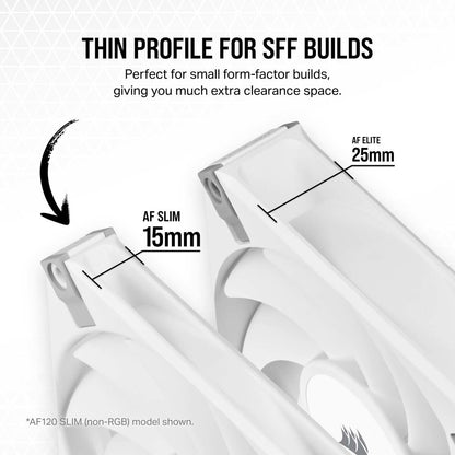 Corsair CO-9050164-WW computer cooling system Computer case Fan 12 cm White