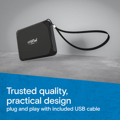 Crucial X9 2 TB USB Type-C 3.2 Gen 2 (3.1 Gen 2) Black