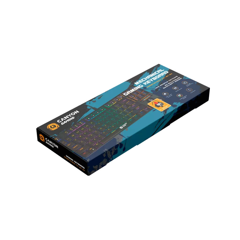 Canyon GK-50 keyboard Gaming USB QWERTY English Black