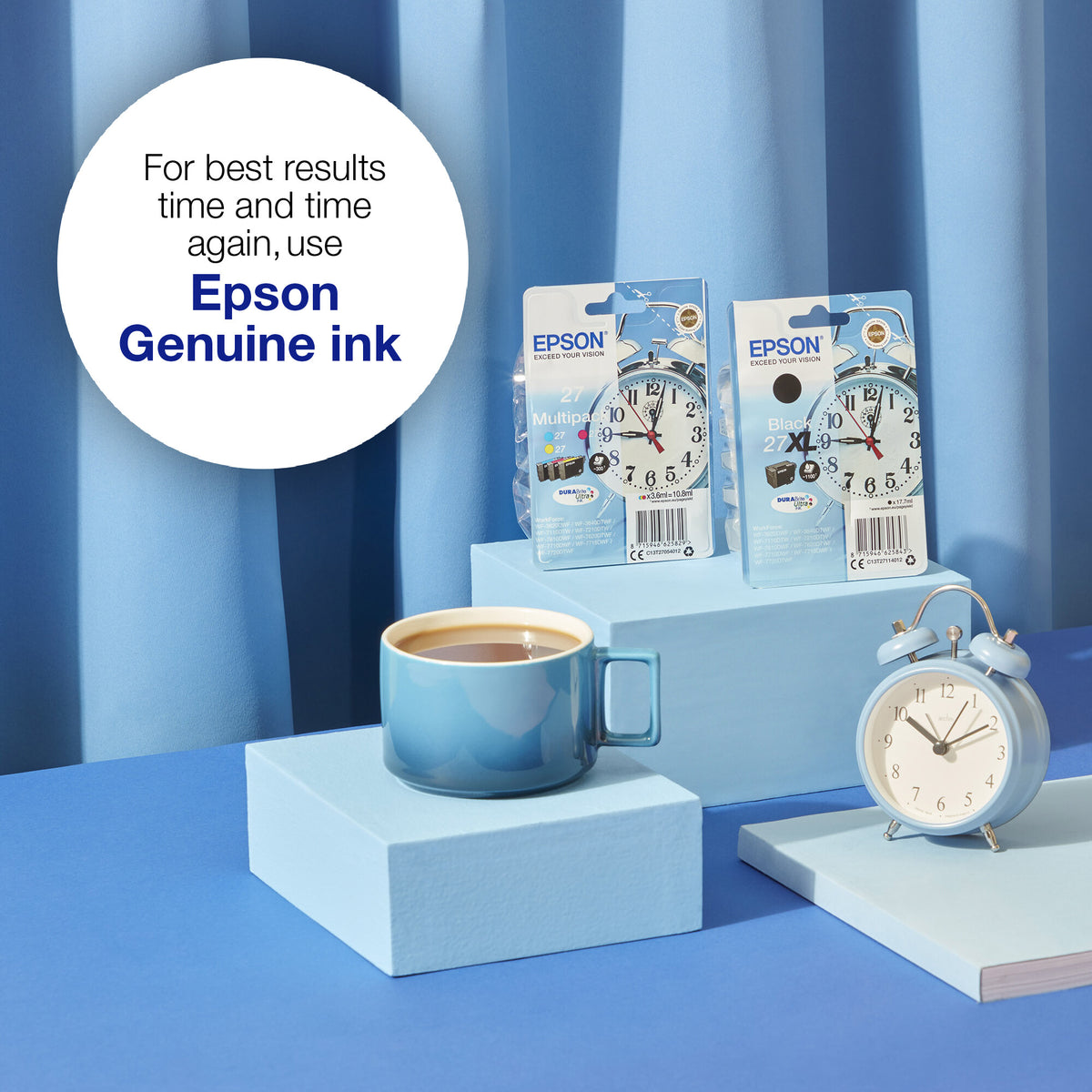 Epson Alarm clock Singlepack Yellow 27XL DURABrite Ultra Ink
