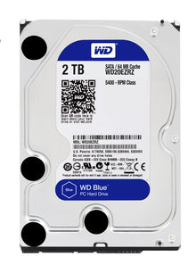 Western Digital Blue internal hard drive 2 TB 5400 RPM 64 MB 3.5" Serial ATA III