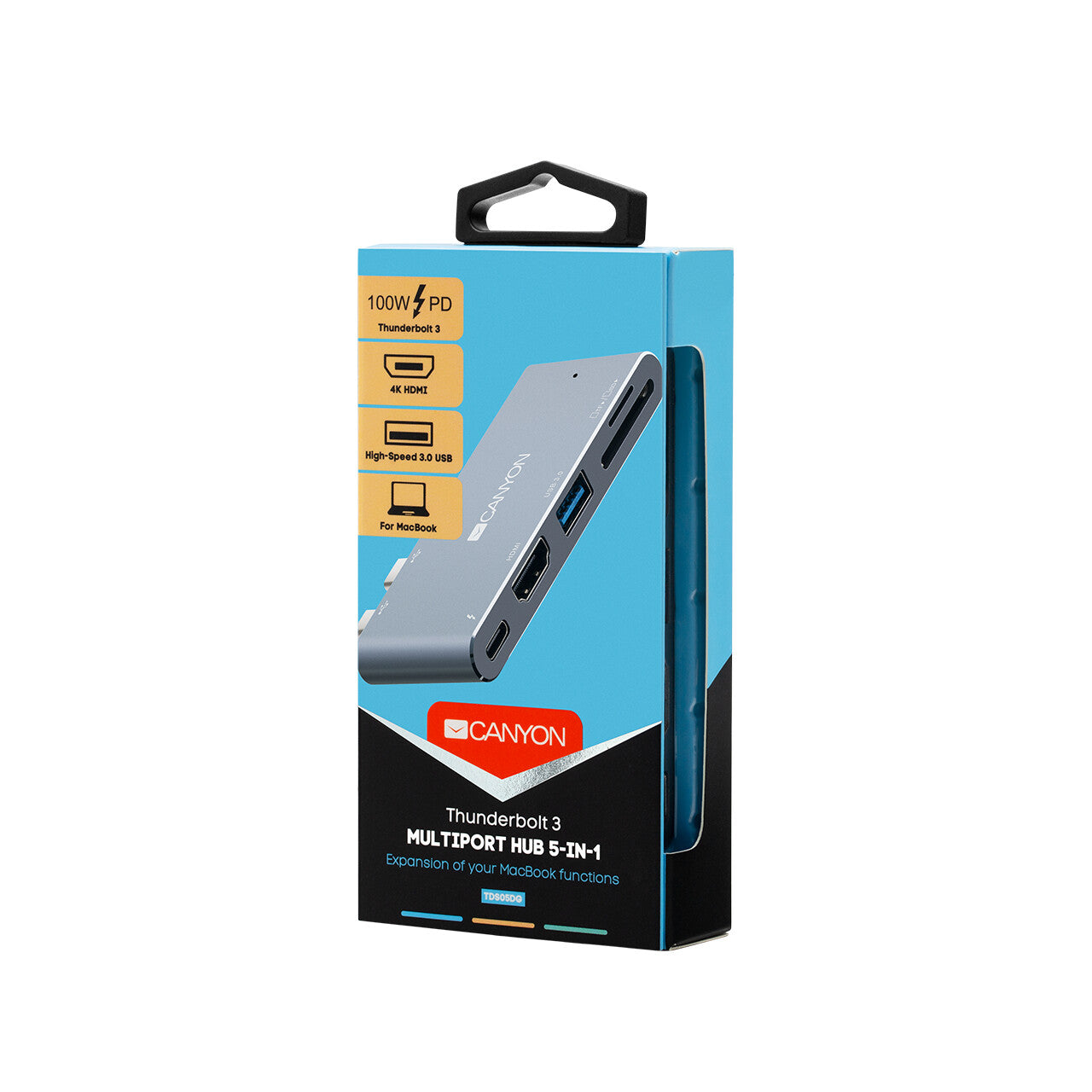 Canyon CNS-TDS05DG laptop dock/port replicator Grey