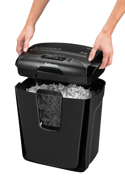 Fellowes M-8C paper shredder Cross shredding 23 cm Black