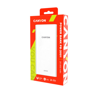 Canyon PB-2001 Lithium Polymer (LiPo) 20000 mAh White
