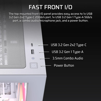 Corsair 2800X RS-R ARGB Midi Tower White