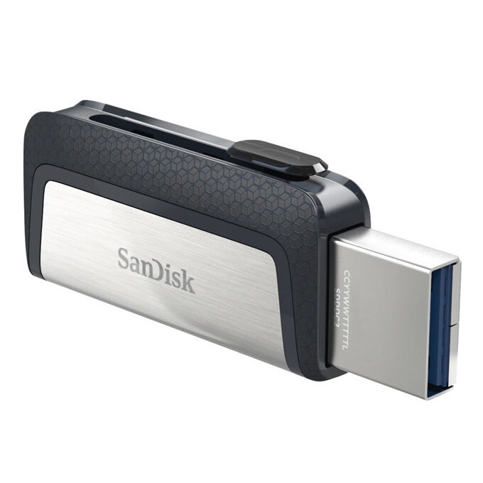 SanDisk 173338 USB flash drive 64 GB USB Type-A / USB Type-C Black, Silver